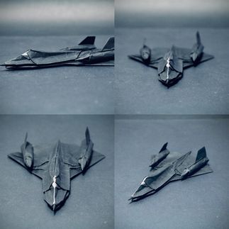 SR71 origami model
